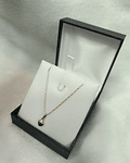 Conjunto cadena limada 50 cm y corazón 6.5 mm  2.5 grs de oro 18k