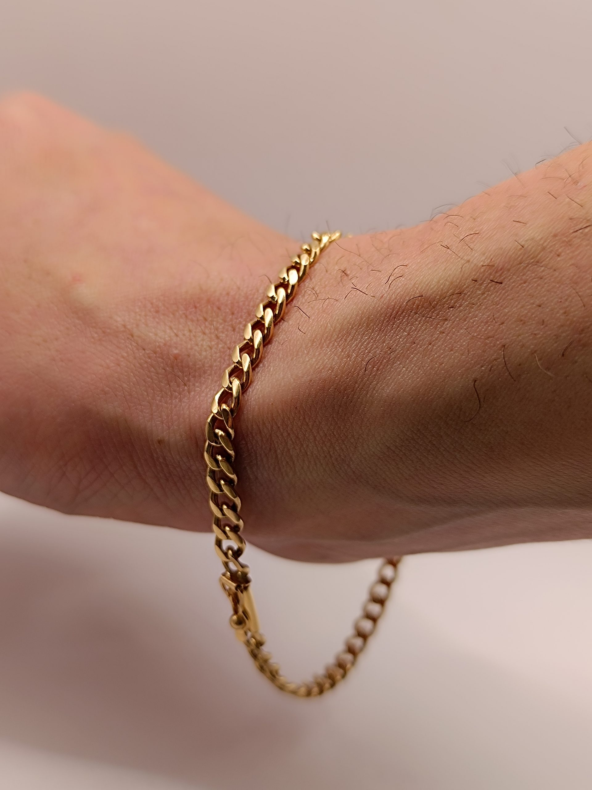 Pulsera grumet 20 cm 12 grs de oro 18k 3