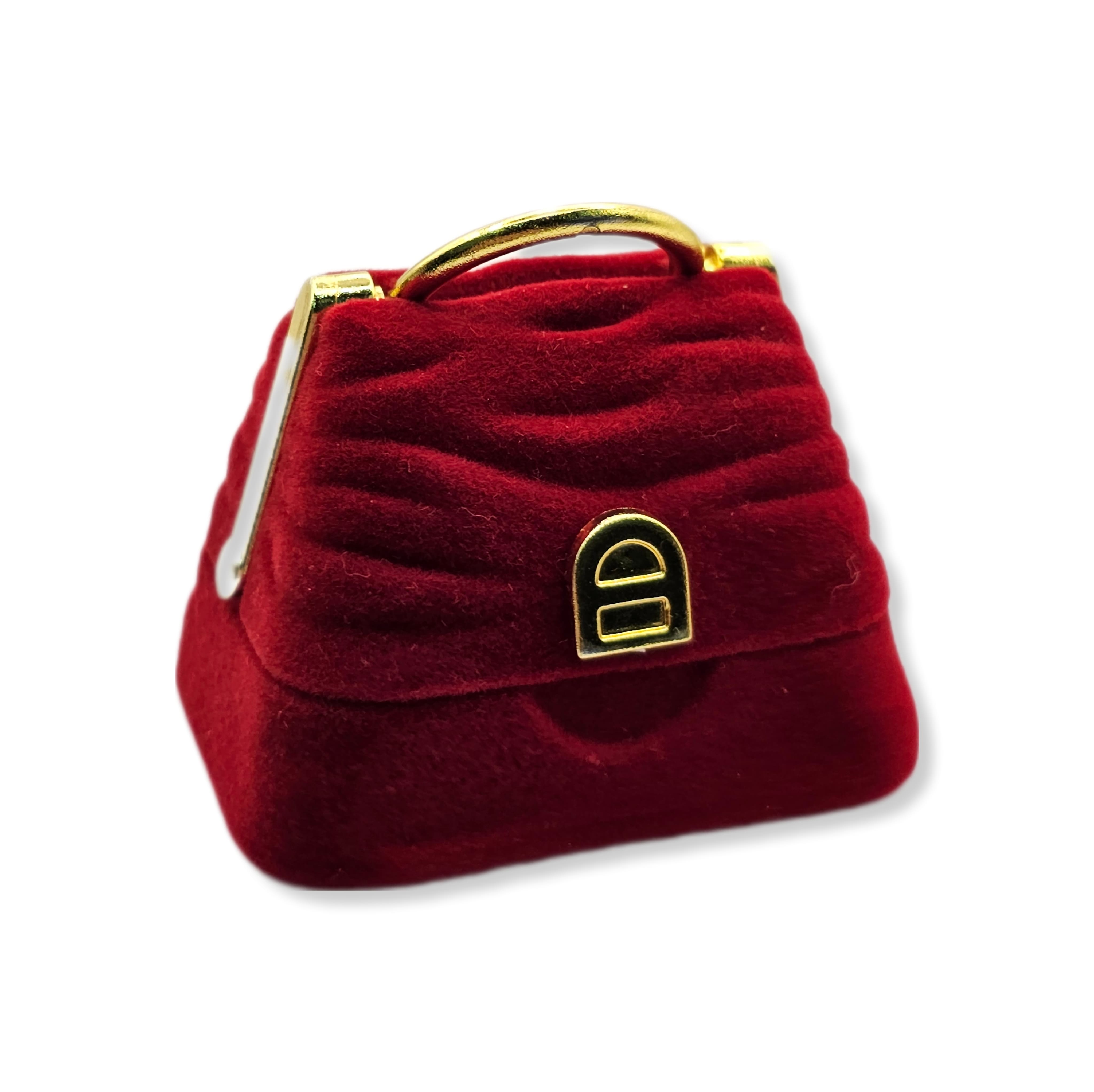 Caja Cartera Roja para joyas 1