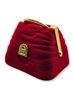 Caja Cartera Roja para joyas
