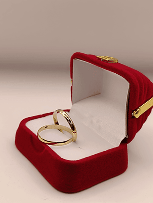 Argollas lisas 2.8 grs Oro 18k