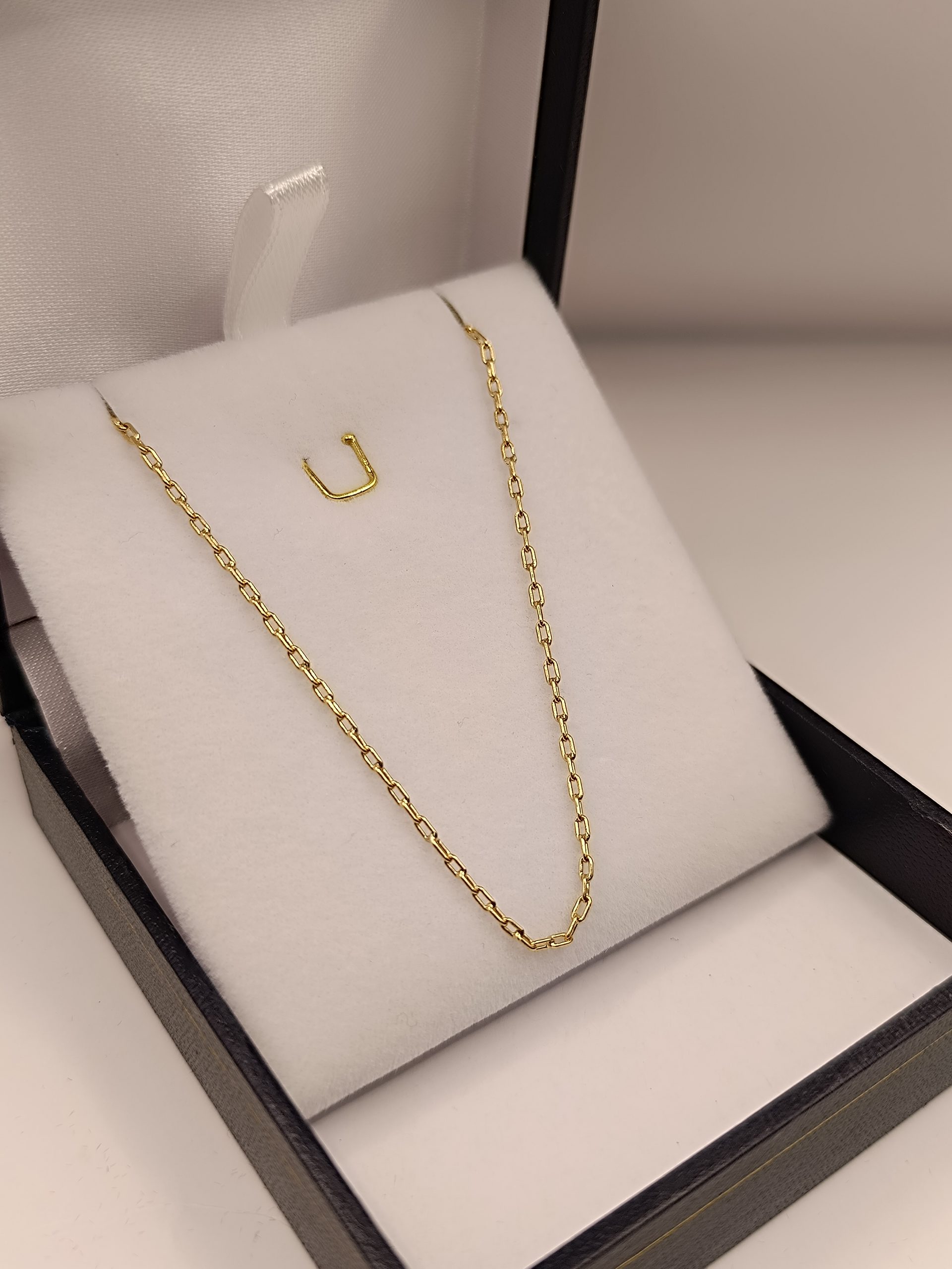 Cadena limada 50 cm 2.3 grs Oro 18k 2