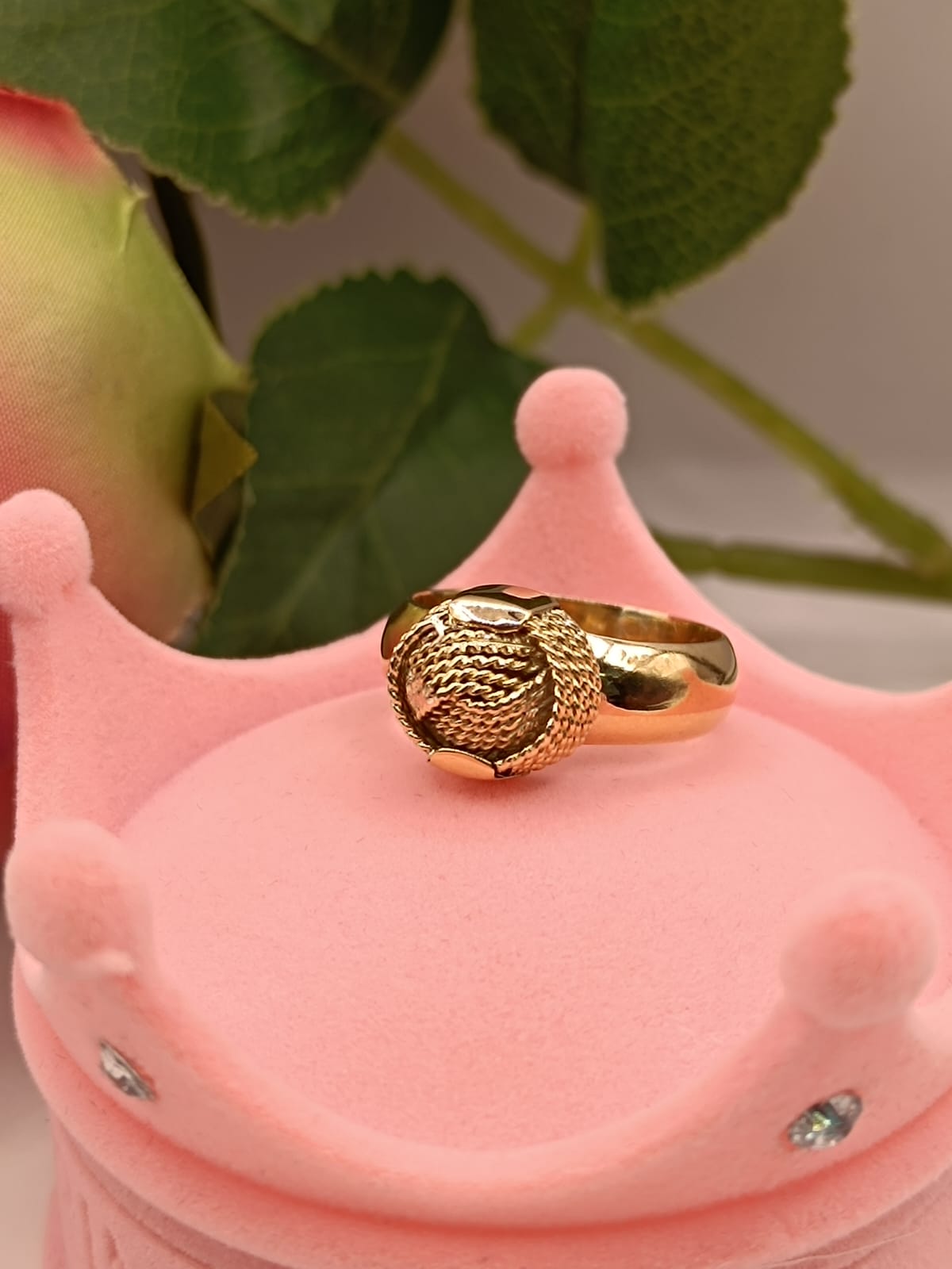 Anillo chevalier nudo 4.5 grs Oro 18k 6