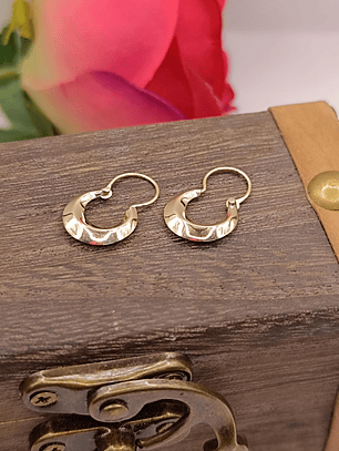 Aros bote argentino 1.8 grs Oro 18k