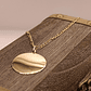 Cadena cartier 60 cm con disco 3 cm 11 grs Oro 18k - Miniatura 2