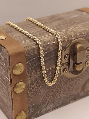 Pulsera turbillón 20 cm 5 grs Oro 18k