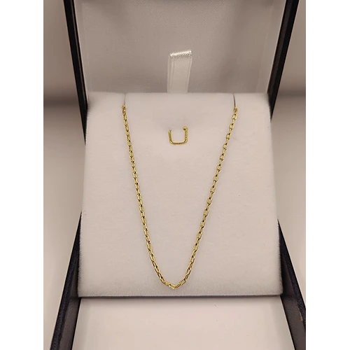 Cadena limada 45 cm 3 grs Oro 18k