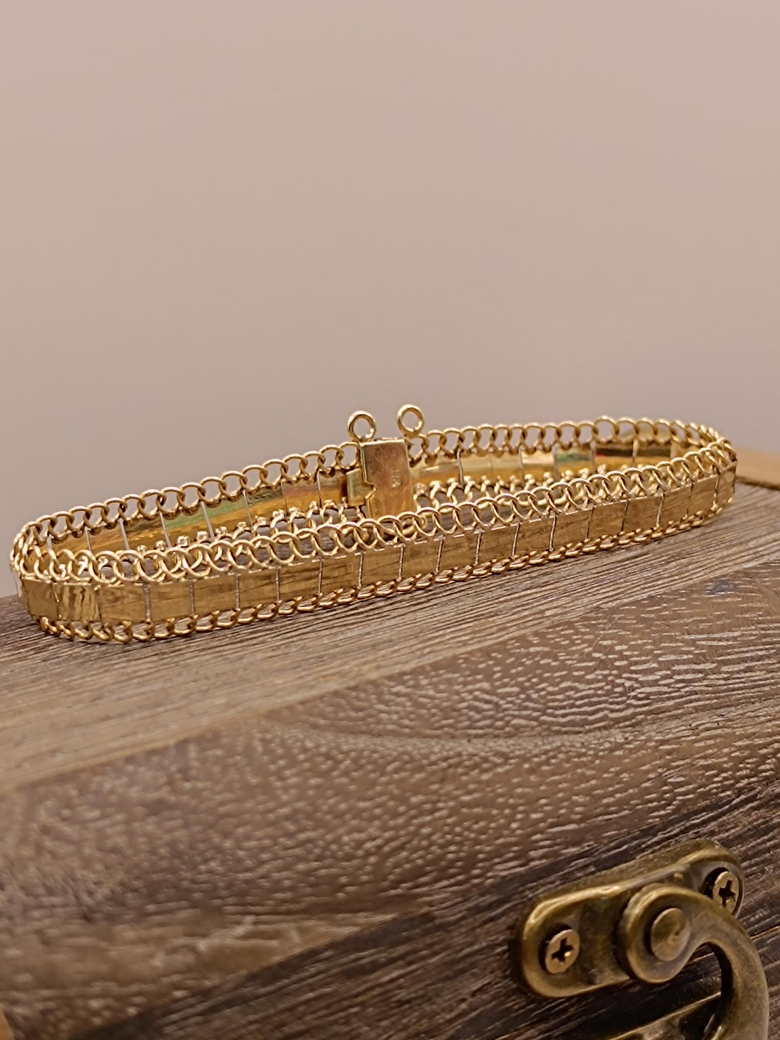 Pulsera Grumet clásica 18 cm 7.5 grs Oro 18k 6