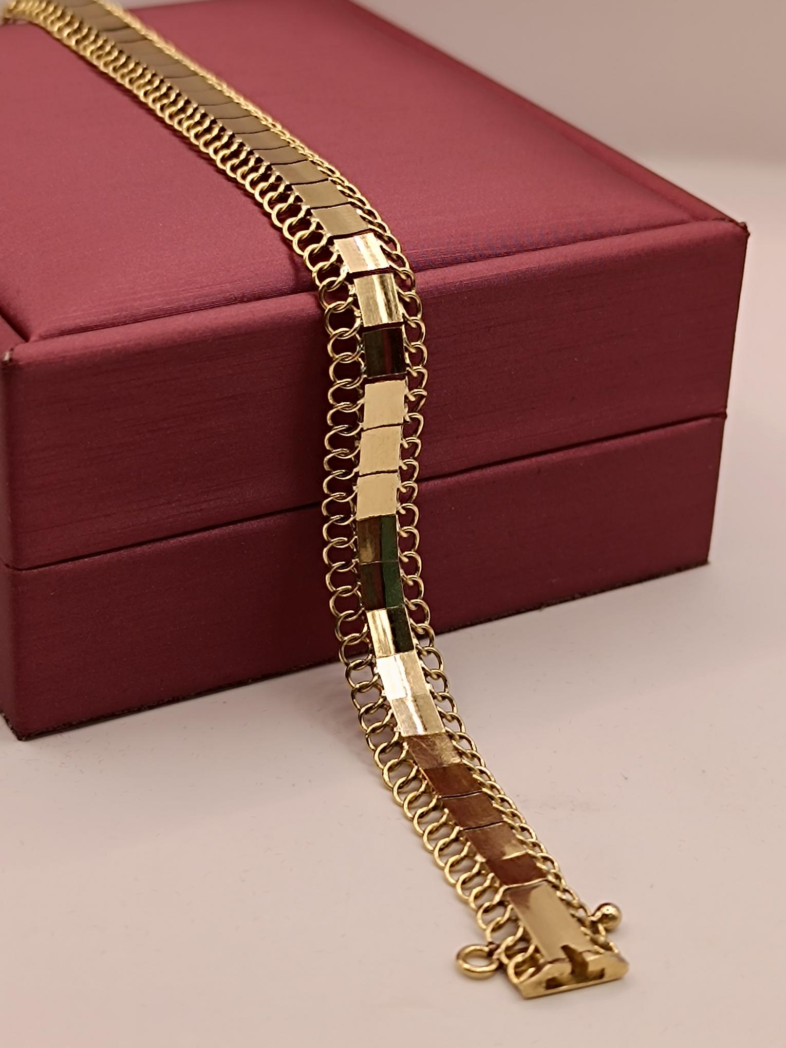 Pulsera Grumet clásica 18 cm 7.5 grs Oro 18k 2