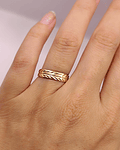 Argolla espiga 3 mm 1.5 grs Oro 18k