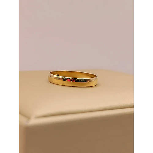 Argolla media caña 4 mm 3 grs Oro 18k