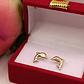 Aros delfin 10 mm 1 grs Oro 18k  - Miniatura 3