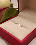 Aros estrella 4 mm 1 gr Oro 18k