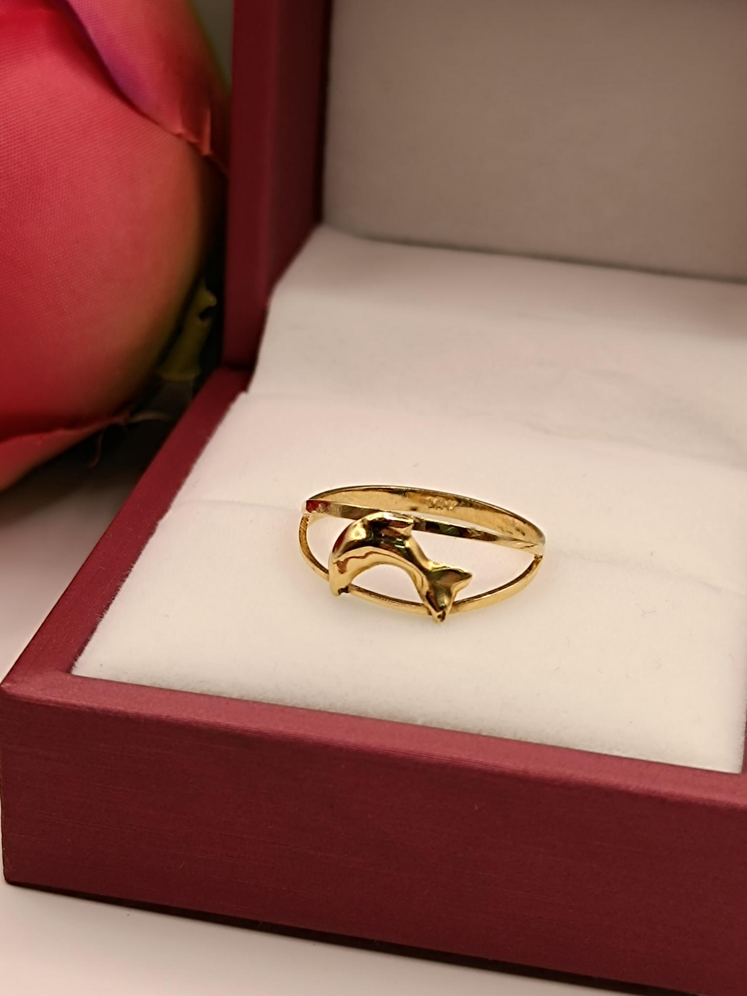 Anillo delfin juvenil 1.5 grs Oro 18k 4