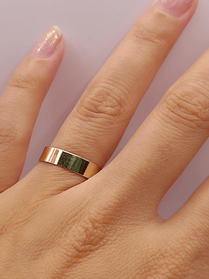 Argolla plana 4 mm 2 grs Oro 18k