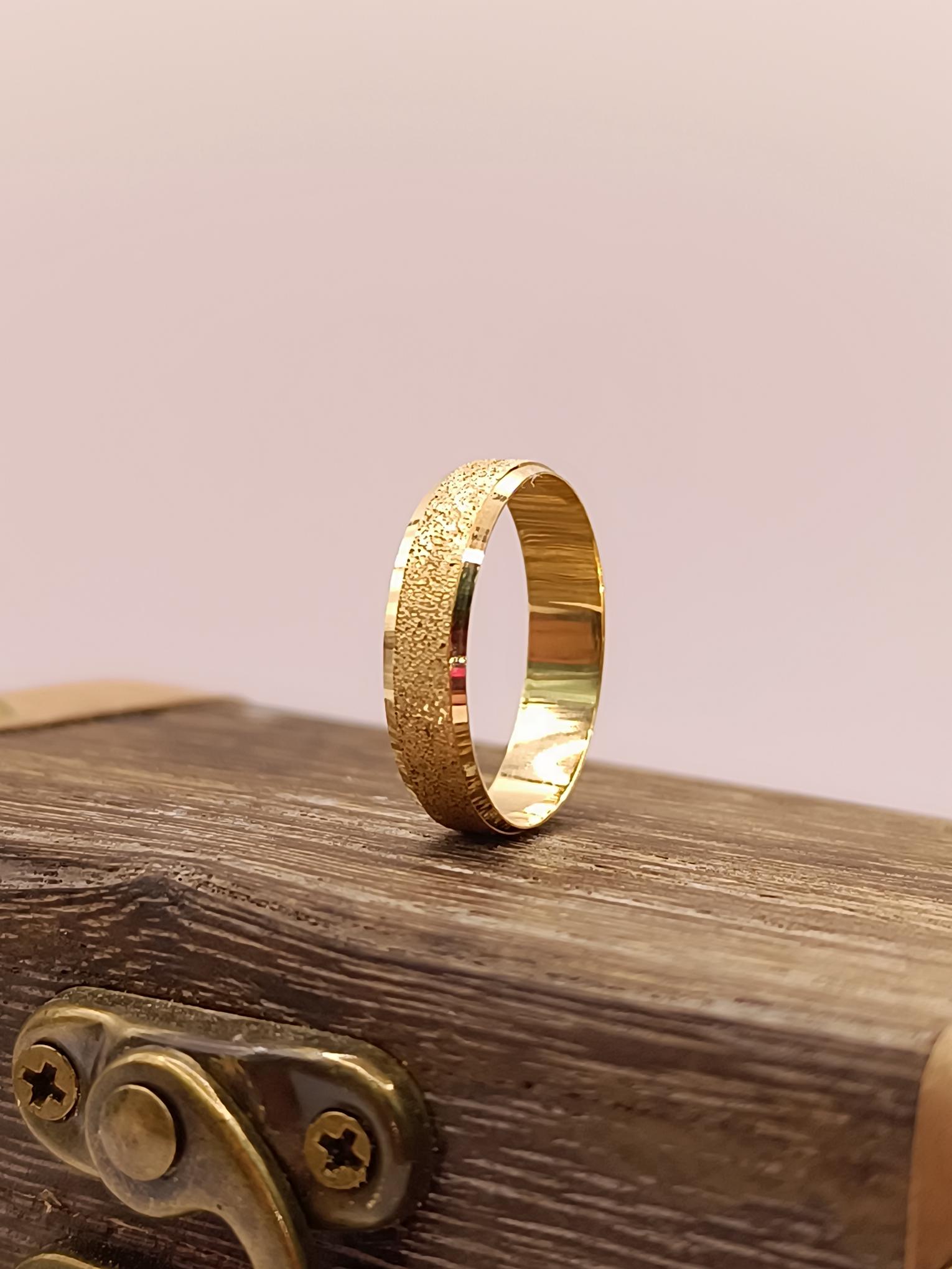 Argolla de matrimonio satinada 5 mm 2.5 grs Oro 18k 2