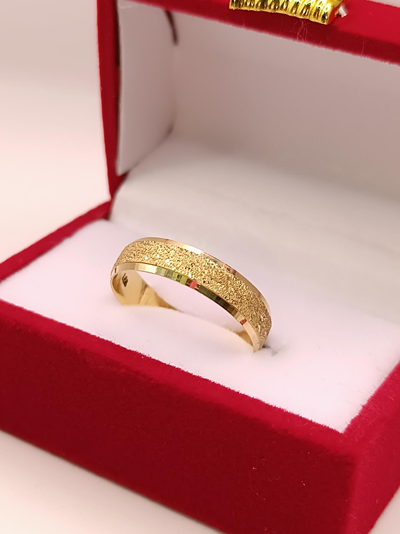 Argolla de matrimonio satinada 5 mm 2.5 grs Oro 18k 3