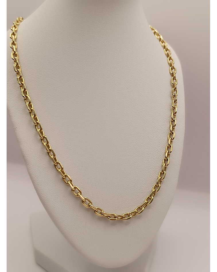 Cadena limada 60 cm 30 grs Oro 18k