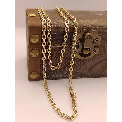 Cadena limada 60 cm 30 grs Oro 18k