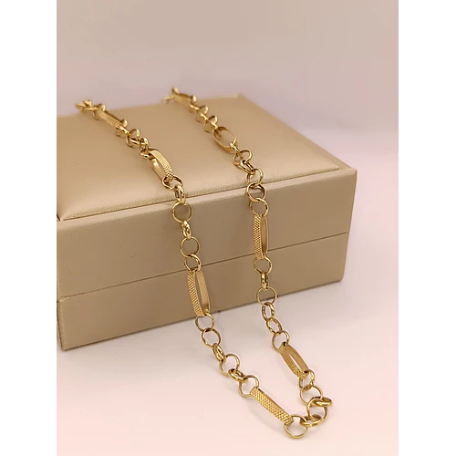 Cadena rolo facetado 60 cm 20 grs Oro 18k 