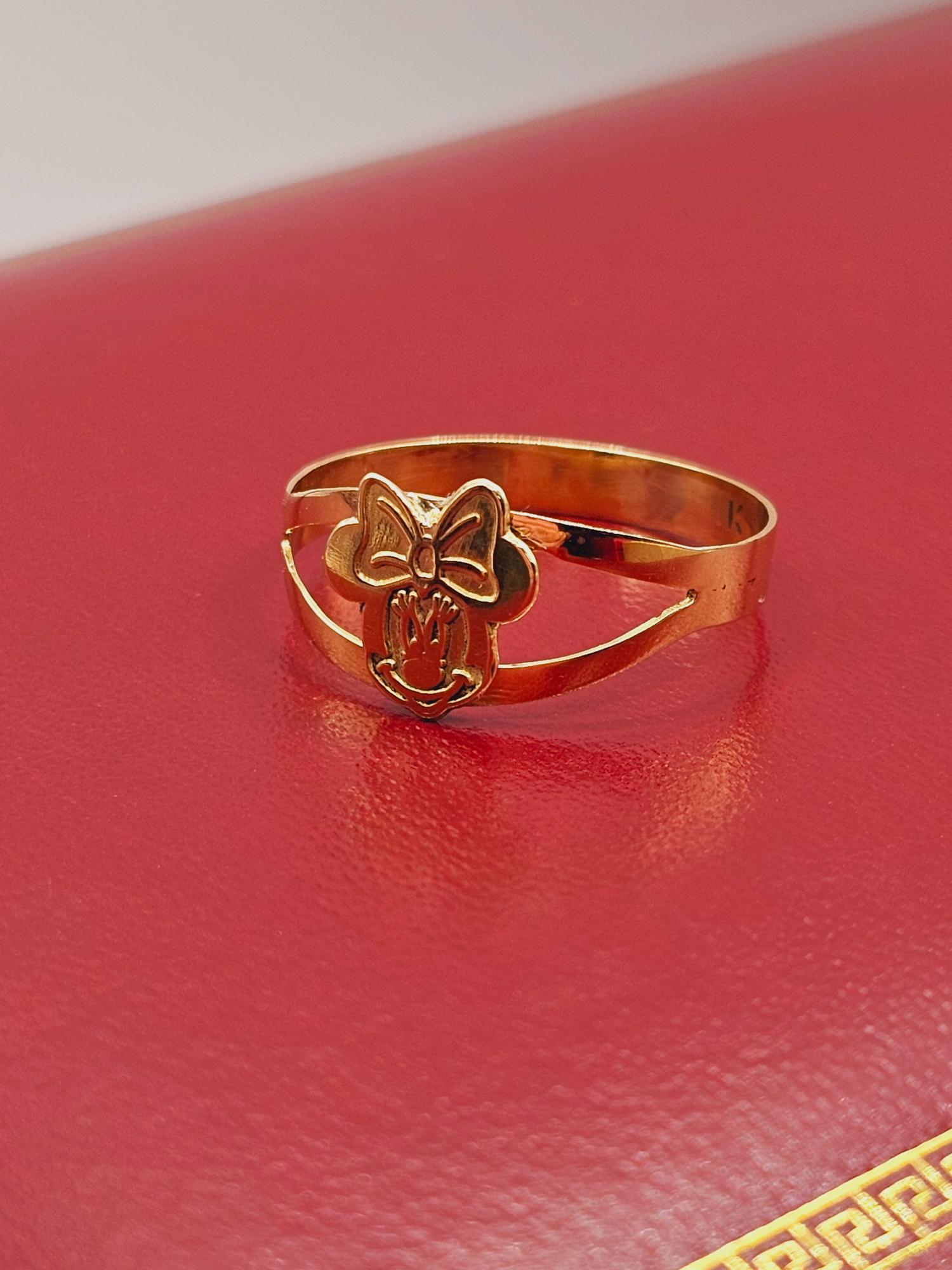 Anillo Minnie 2.2 grs Oro 18k  4