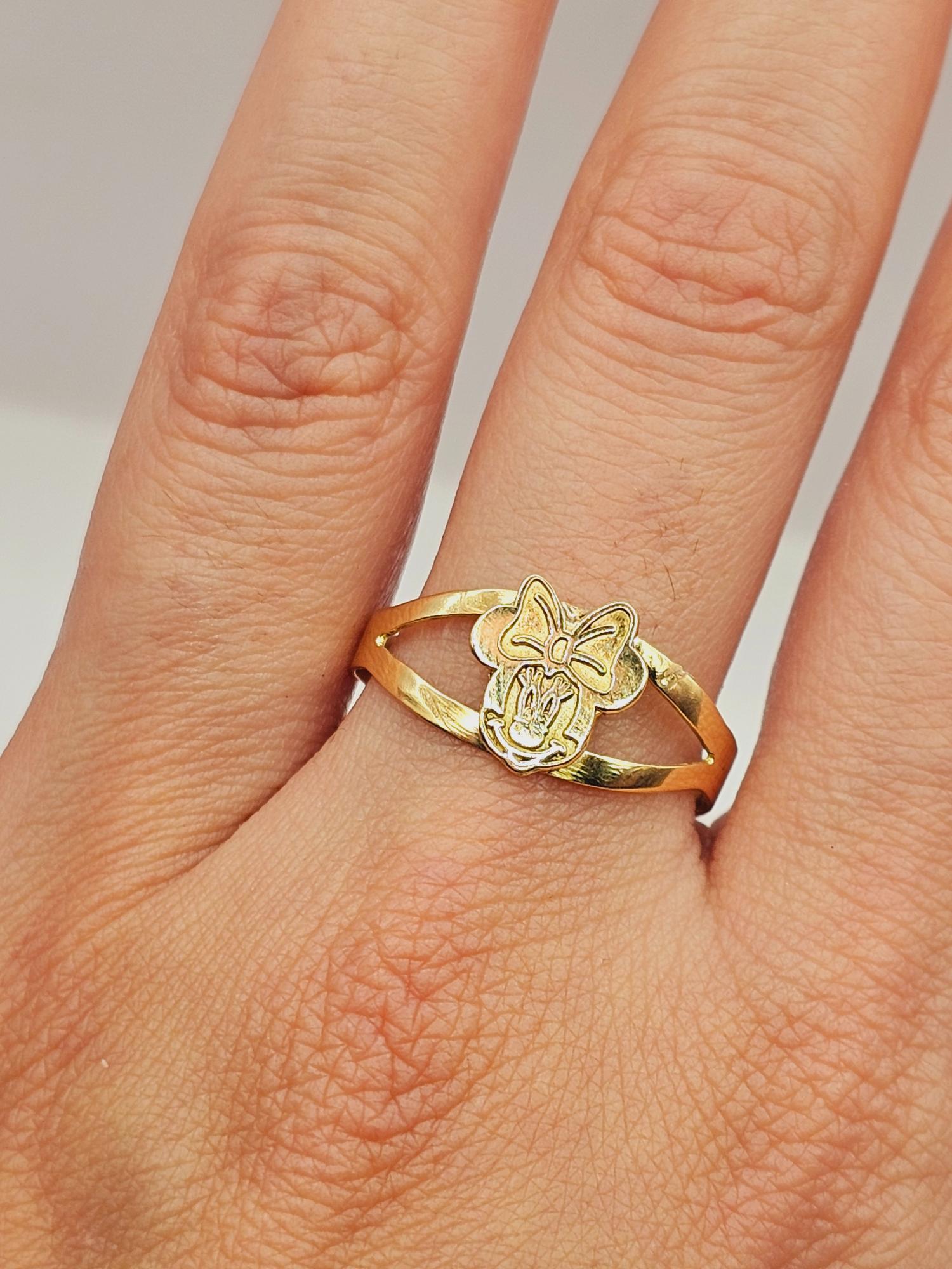 Anillo Minnie 2.2 grs Oro 18k  2