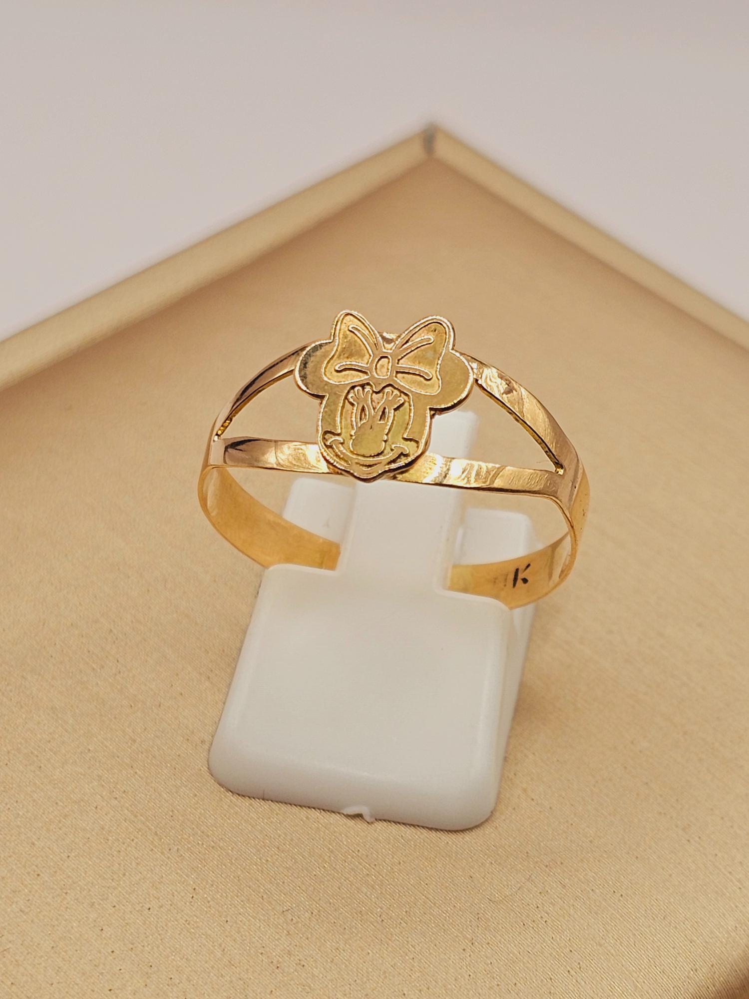 Anillo Minnie 2.2 grs Oro 18k  5