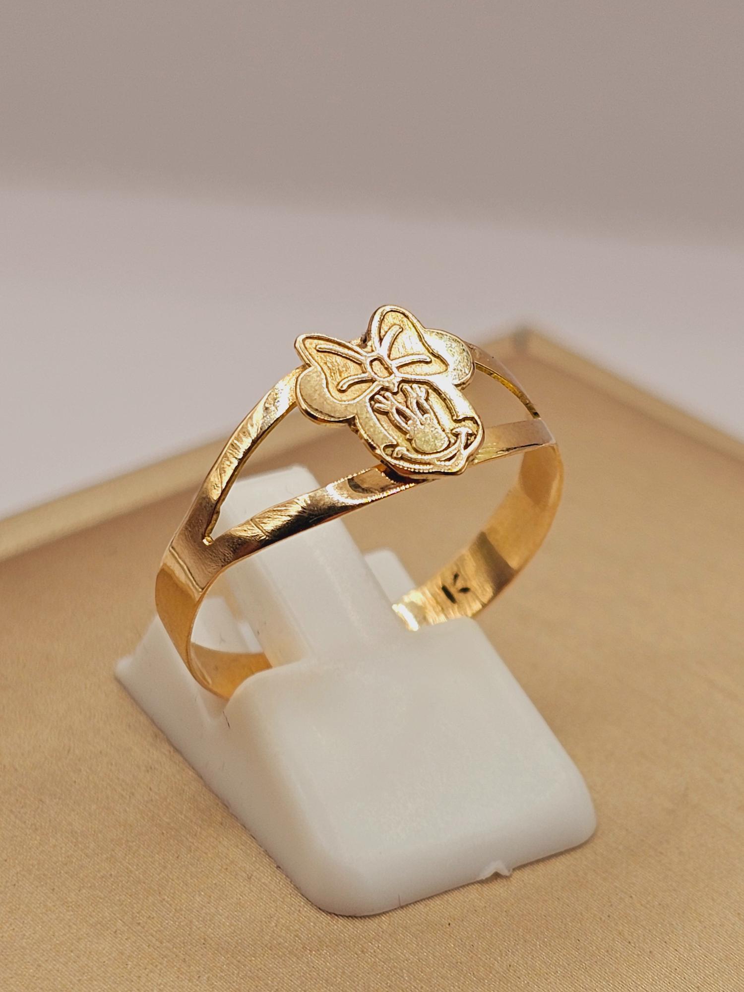 Anillo Minnie 2.2 grs Oro 18k  6