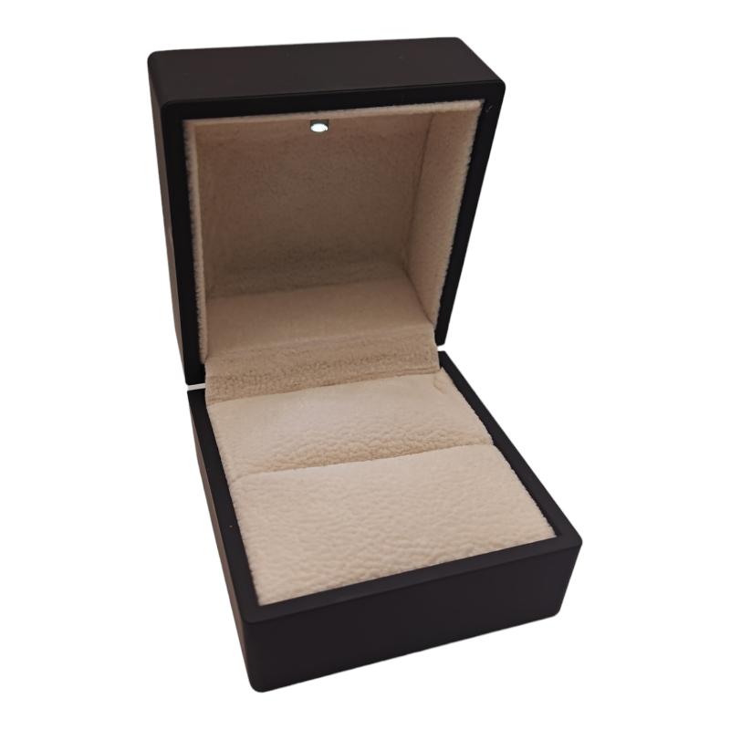 Caja joyas con luz led negra 4