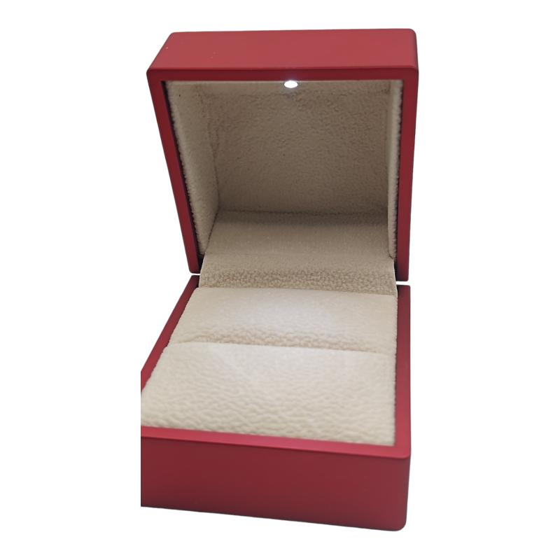 Caja joyas con luz led roja 3