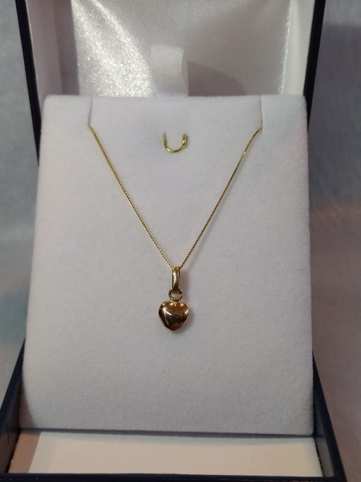 Cadena veneciana 50 cm con corazón 2.0 grs Oro italiano 750 1