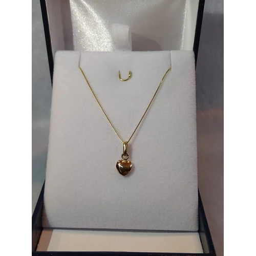 Cadena veneciana 50 cm con corazón 2.0 grs Oro italiano 750