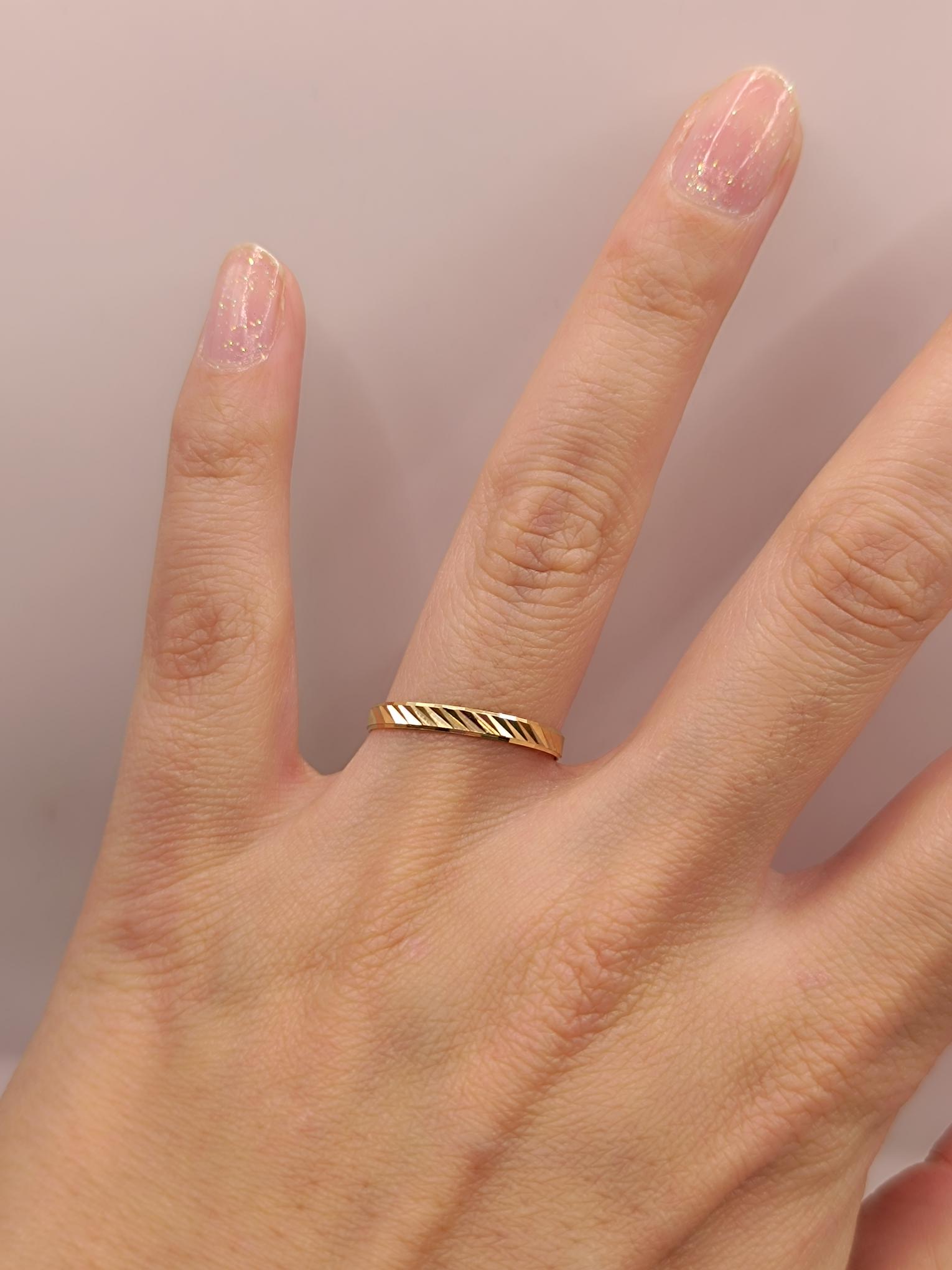 Ilusión diagonal 2 mm 1.1 grs Oro 18k  4