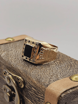 Anillo varón king onix 13 grs Oro 18 k