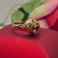 Anillo chevalier clásico rubí 4 grs Oro 18k - Miniatura 2