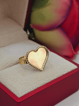 Anillo corazón tazo 3 grs Oro 18k