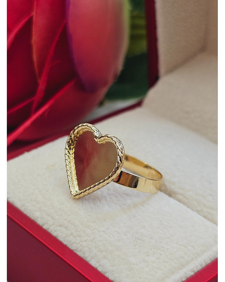 Anillo corazón tazo 3 grs Oro 18k