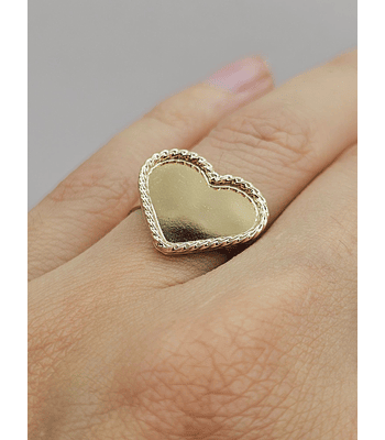 Anillo corazón tazo 3 grs Oro 18k