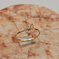 Anillo mariposa circón 1.1 grs Oro 18k - Miniatura 4