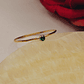 Anillo solitario esmeralda 0.5 grs Oro 18k - Miniatura 4