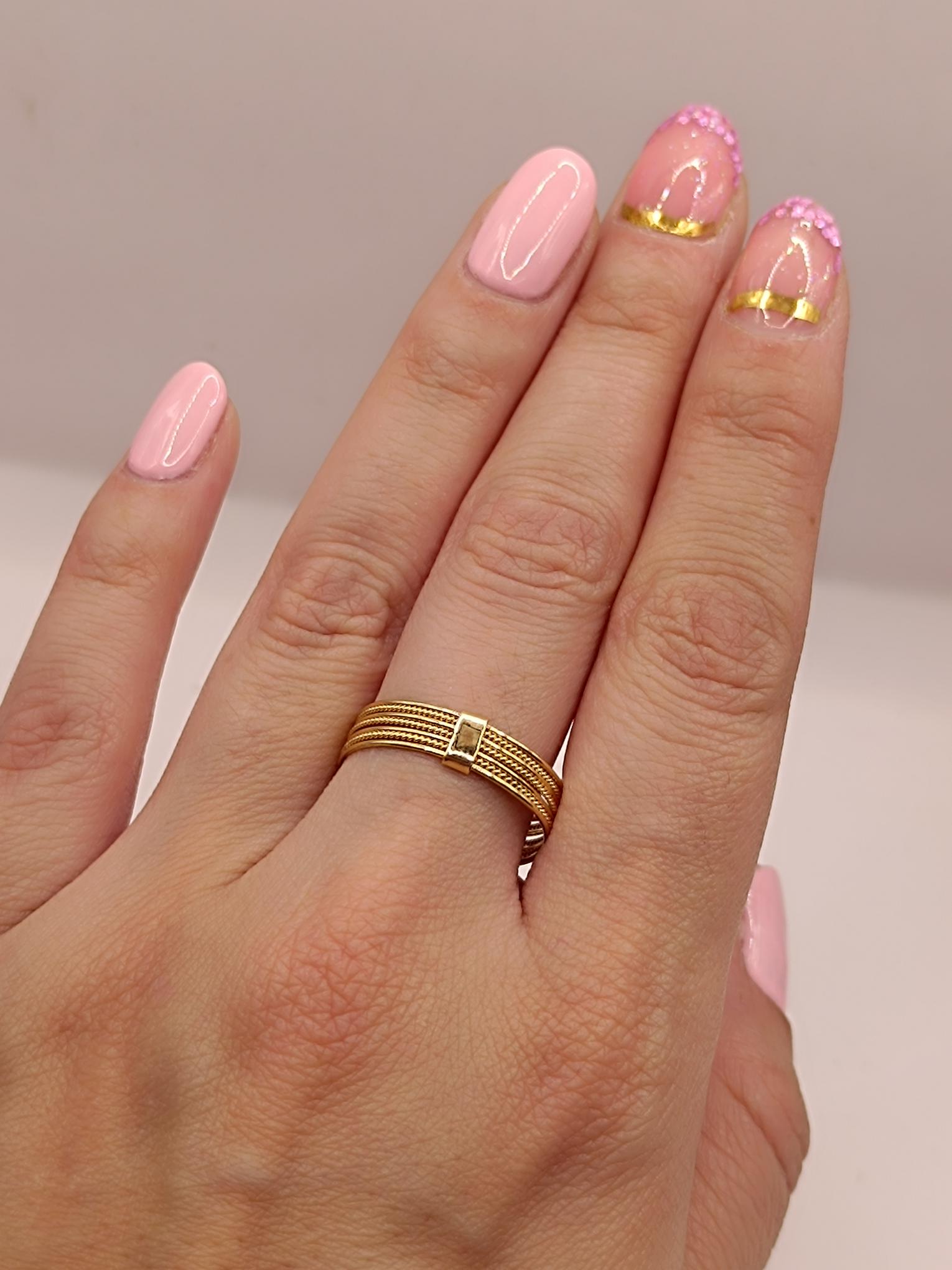 Anillo semanario 2.5 grs Oro 18k 1