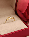 Anillo eslabones 1.5 grs Oro 18k 