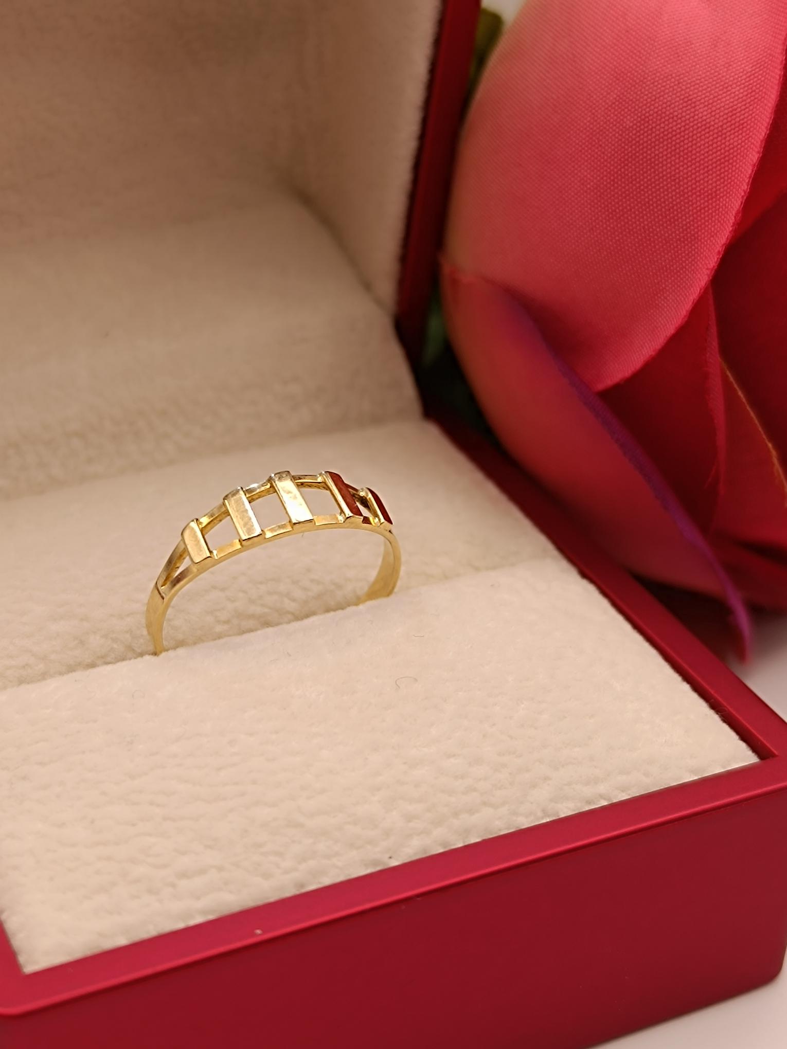 Anillo eslabones 1.5 grs Oro 18k  4