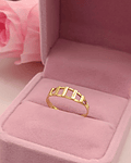 Anillo eslabones 1.5 grs Oro 18k 