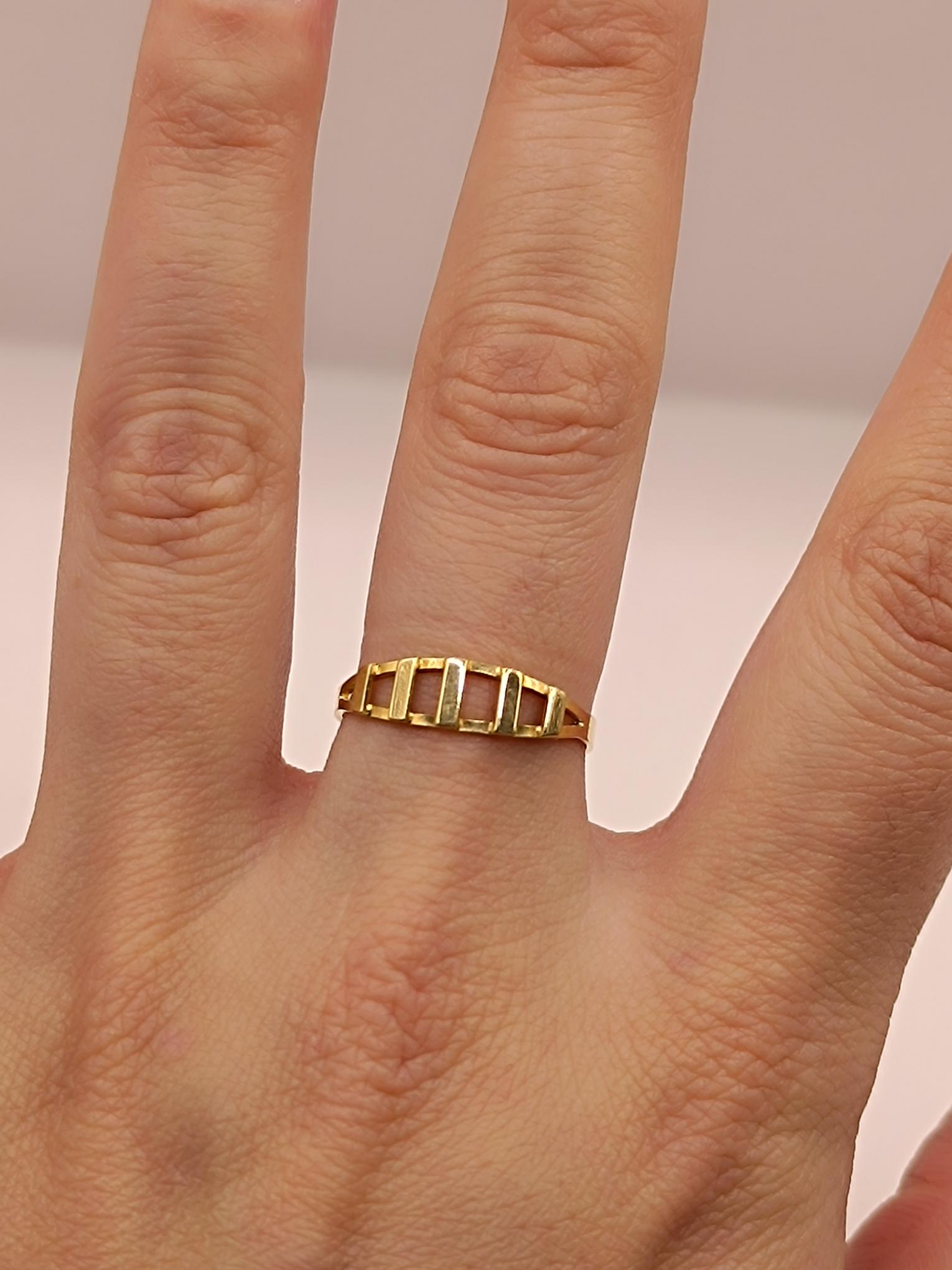 Anillo eslabones 1.5 grs Oro 18k  3