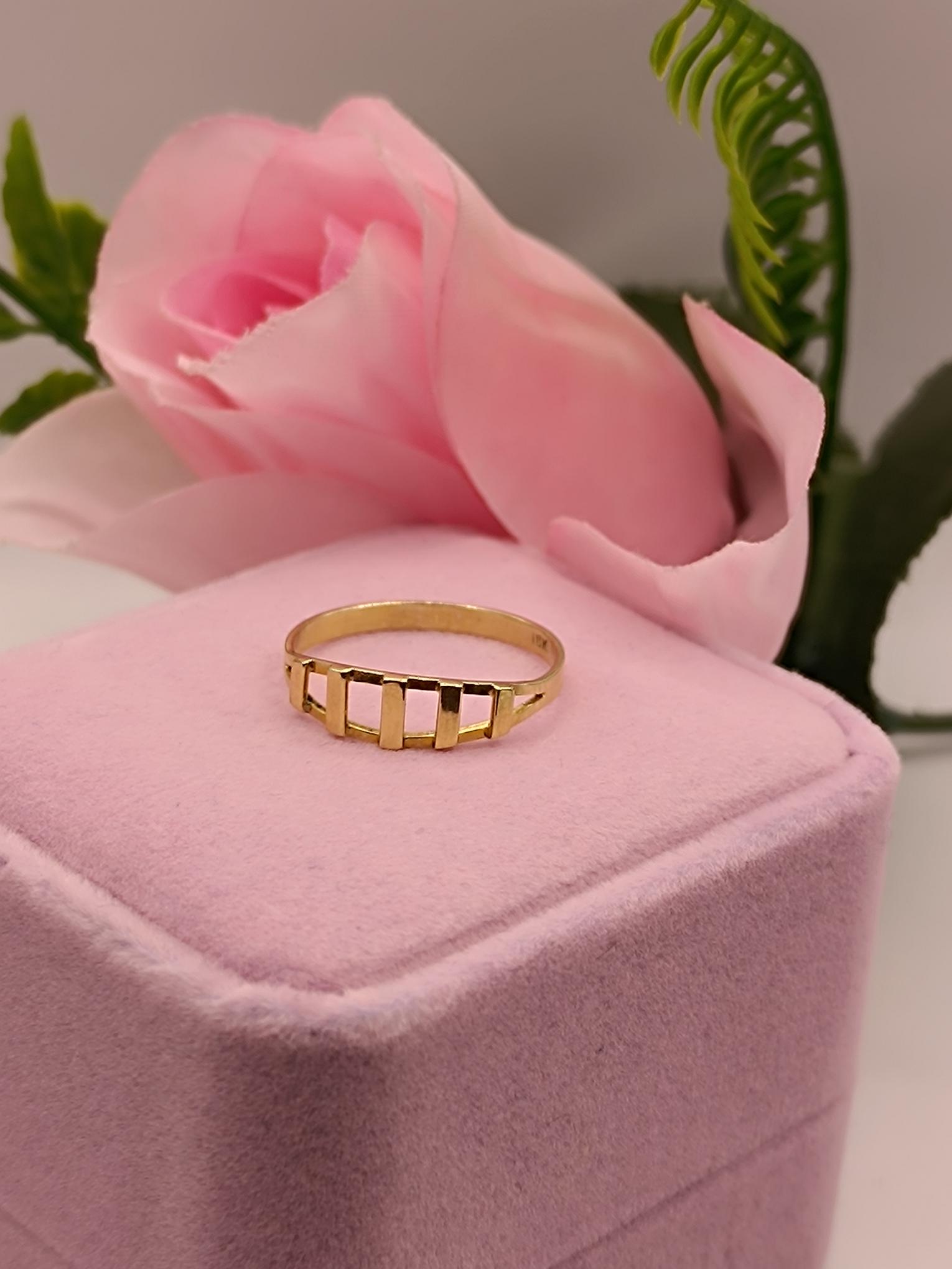 Anillo eslabones 1.5 grs Oro 18k  5