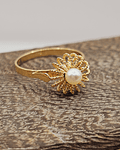 Anillo sol perla cultivada 2.5 grs Oro 18k