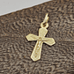Colgante cruz con cristo 16 mm 1.1 grs Oro 18k - Miniatura 1