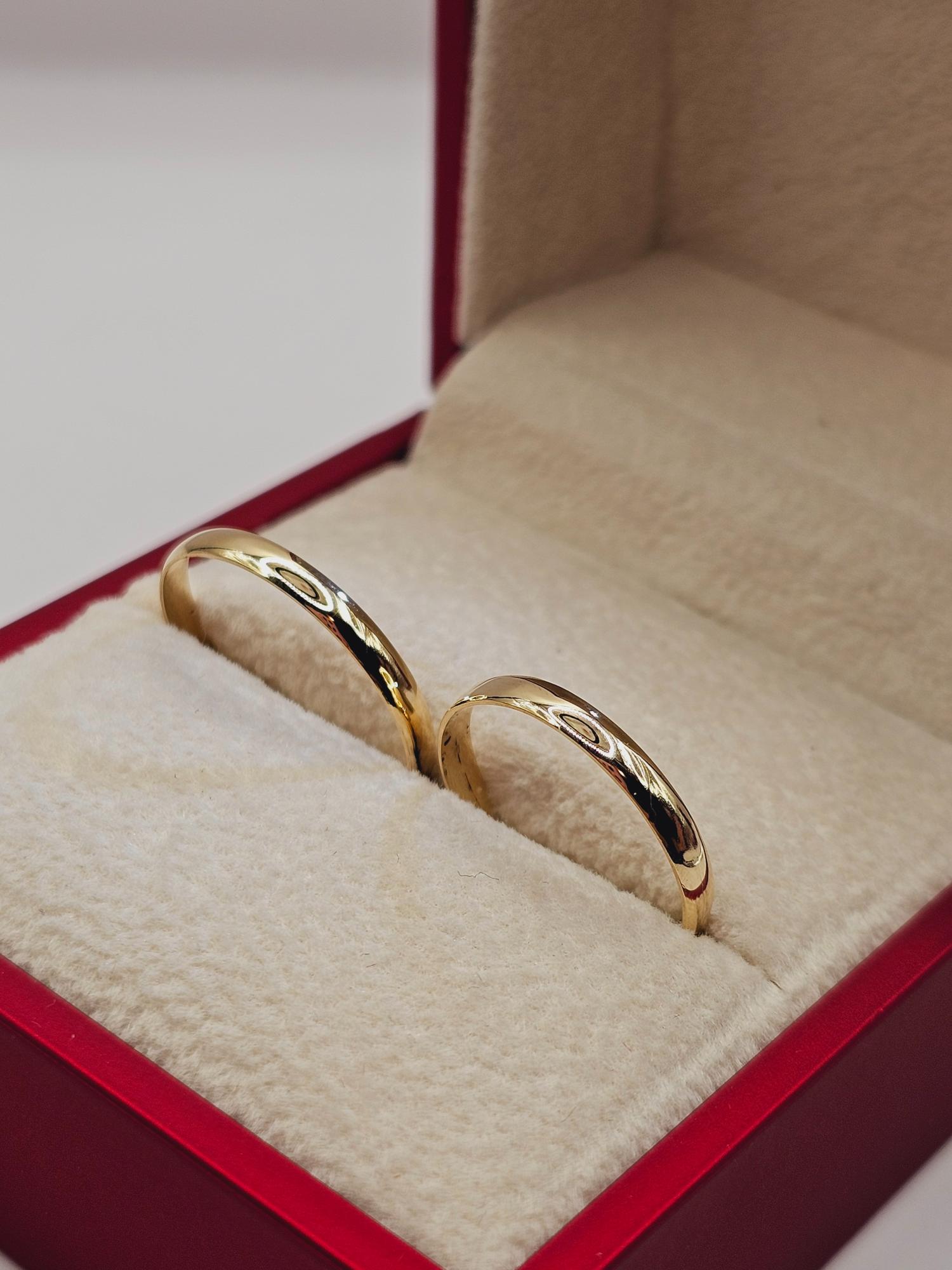 Ilusiones media caña 2 mm 2.2 grs Oro 18k 1