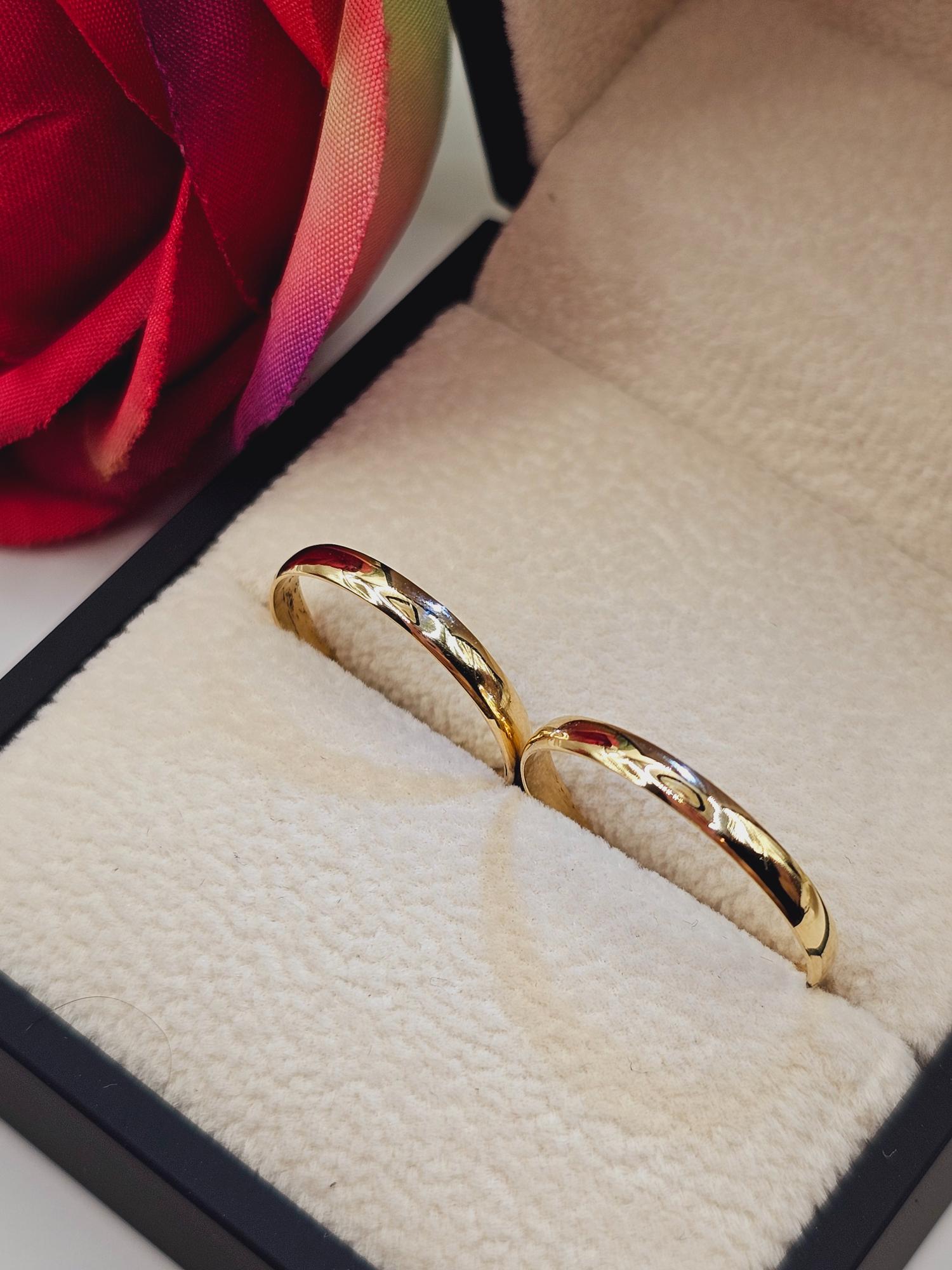 Ilusiones media caña 2 mm 2.2 grs Oro 18k 3